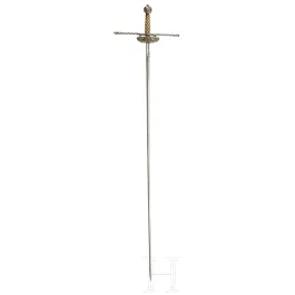 Rapière à cloche ciselée au fer, Pays-Bas/Flandre, milieu du 17e siècle
