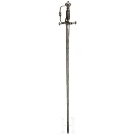Spada da campo con incisione sulla lama, tedesca, circa 1660/70