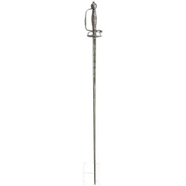Galadegen met zilverbeslag, Duits, circa 1720