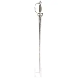 Meč se stříbrným kováním, Holandsko nebo Francie, kolem 1720