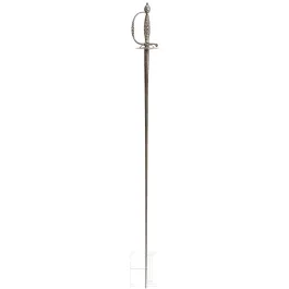 Sølvmonteret gallantsværd, England eller Frankrig, ca. 1780/90