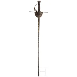 Spadă cu gardă în formă de clopot cu lamă originală, istorism, circa 1900