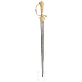 Couteau de chasse doré, allemand, milieu du 18e siècle