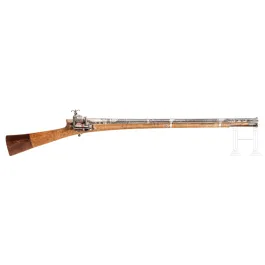 Fusil de rempart incrusté d'argent et orné de corail, ottoman, vers 1700