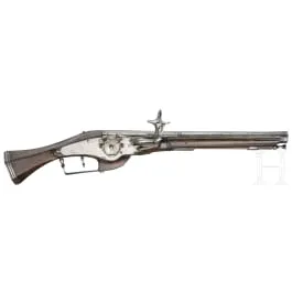 Pistolet militaire à rouet, Ferlach, daté 1627