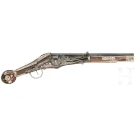 Pistola de rueda, fabricación de coleccionista al estilo de hacia 1590
