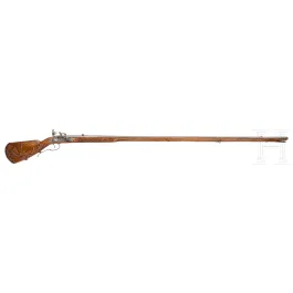 Extra-long snaphaunce-lock rifle with chiselled lock, Italy, around 1670/80