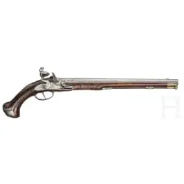 Lunga pistola di lusso a pietra focaia, Johann Schifter, Wiener Neustadt, circa 1720/30