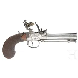 Flintlåspistol med tromblonløp, England, ca. 1800