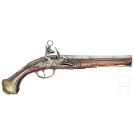 米克雷特枪机手枪，巴塞罗那 Eudal Pouvs，约1820年