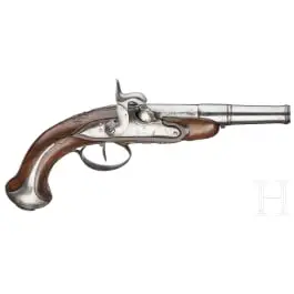 Upravená perkusní cestovní pistole, Belgie, kolem 1780