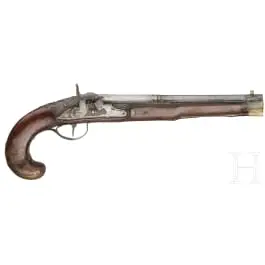 Переделанный капсюльный пистолет, немецкий, около 1780