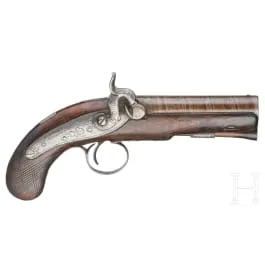 Perkussionsrejsepistol, Andrews i Clones (IRL), omkring 1850