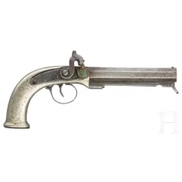 Three percussion pocket pistols, circa 1850