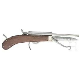 Percussion knife pistol, Unwin & Rodgers in Sheffield, circa 1860