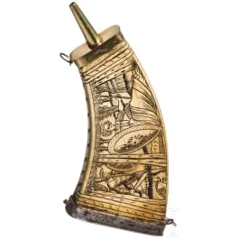 Mušketýrská prachovnice, německá, kolem 1600