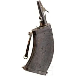 Mušketýrská prachovnice, německá, kolem 1600