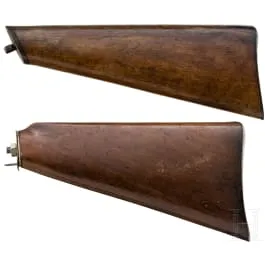 Dvě pažby pušek, německé, 19. století