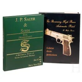 Due libri specialistici: "The Browning High Power"; "J.P. Sauer & Sohn"