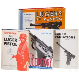 Quattro libri in inglese sulle pistole Luger