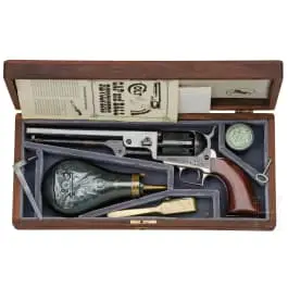 Colt Navy 1851، «Robert Lee Commemorative»، مع علبة، 1971