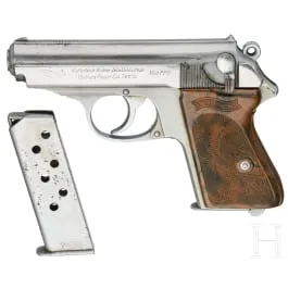 Walther (Zella-Mehlis) Mod. PPK，硬铝握把，镀铬