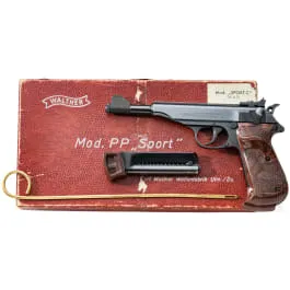 Walther Mod. PP Sport, dans sa boîte
