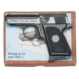 Walther Mod. TP, गत्ते के डिब्बे में