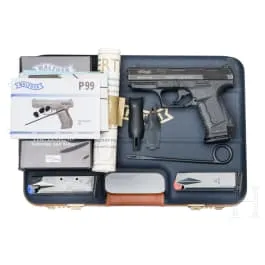 Walther Mod. P 99 jubilæumsudgave til år 2000, i kuffert