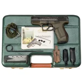 Walther Mod. P 99 „La Chasse" efter Wildmeister Duderstaedt, graveret, i kuffert