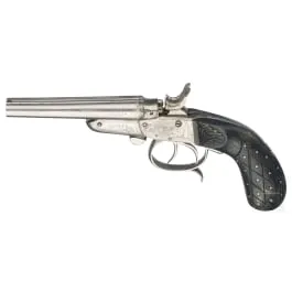 Double-barrelled pistol as single-loader, unknown manufacturer