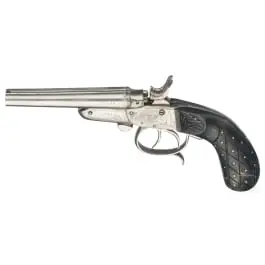 Pistolet à double canon à chargement unique, fabricant inconnu
