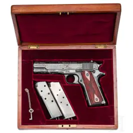 Colt Government Model, graviran, u kutiji