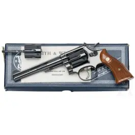 Smith & Wesson Mod. 48-3 s izmjenjivim bubnjem, "The K-22 Masterpiece Magnum", u kutiji