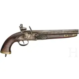 Sea-Service vuursteenb pistool, Luik, circa 1800