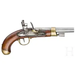Cavalerie-vuursteenbeker M an 13, St. Étienne, gedateerd 1812