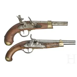 Twee dienstpistolen, circa 1820