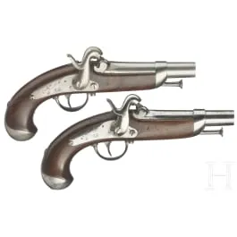 مسدسان بالكبسولة للدرك M 1842، تول