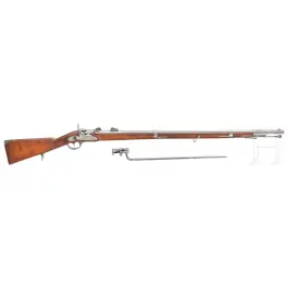 Fusil d'infanterie M 1854/67, système Wänzel, avec baïonnette