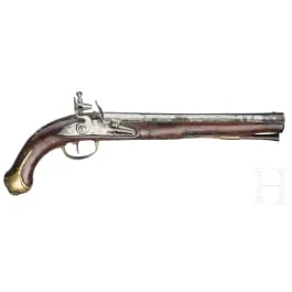 Marinepistool met tromblonloop, circa 1750