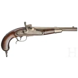 مسدس فرسان تجريبي بدون أخمص ارتكاز، 1858