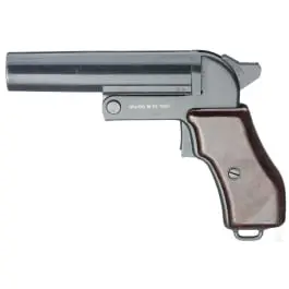 Signaalpistool Mod. 1944/67, met schoudertas