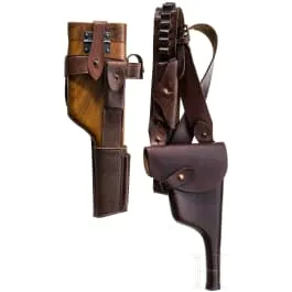 Étui en cuir et crosse-étui pour Mauser C 96 (répliques)