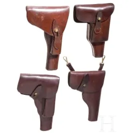 Quatre étuis de pistolet anglais