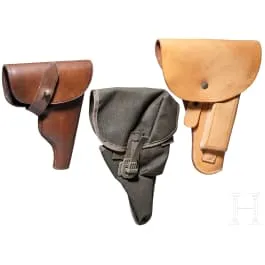 Trois étuis de pistolet (CZ, FN, P1)