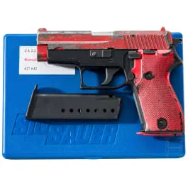 SIG Sauer Mod. P 6 Üb, Polizei NW، في علبة SIG-Sauer