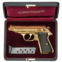 Walther Mod. PP 1001, ereschenk voor staatsgasten van de DDR, in cassette