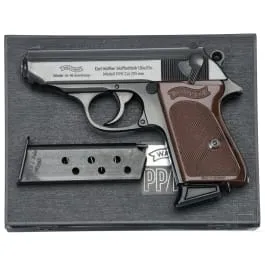 Walther (Ulm) Mod. PPK, policía de Hamburgo, en caja