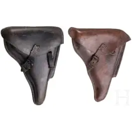 Twee koffertassen voor P 08, Wehrmacht
