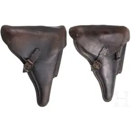 Twee koffertassen voor P 08, Wehrmacht